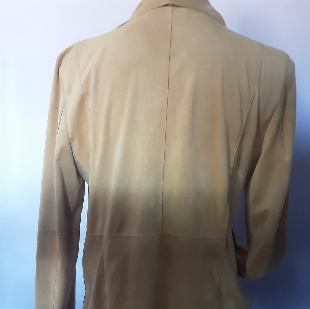 BAGATELLE FAUX SUEDE DRAPED JACKET M - Picture 4 of 5